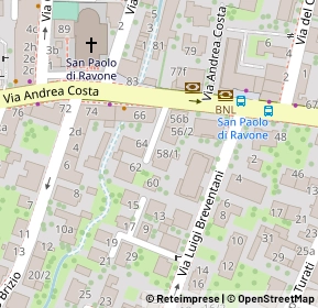 Mappa Via Lugli, 40134 Bologna BO, Italia (0.064)