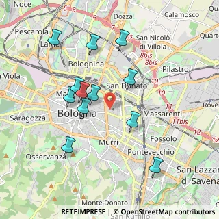 Mappa Via Zanolini, 40126 Bologna BO, Italia (1.87167)