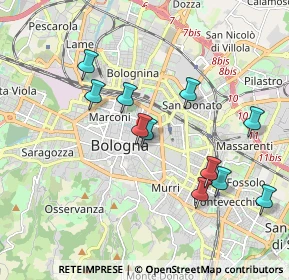 Mappa Via Antonio Zanolini, 40138 Bologna BO, Italia (1.85818)