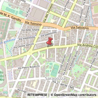 Mappa Via Andrea Costa,  127, 40134 Bologna, Bologna (Emilia Romagna)