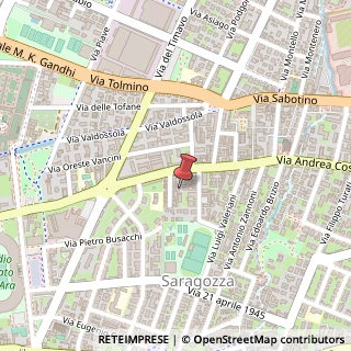 Mappa Via Carlo Zucchi,  17, 40134 Bologna, Bologna (Emilia Romagna)