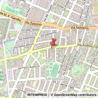 Mappa Via Andrea Costa, 136b, 40134 Casalecchio di Reno, Bologna (Emilia Romagna)