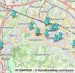 Mappa Via Edoardo Brizio, 40134 Bologna BO, Italia (1.96583)