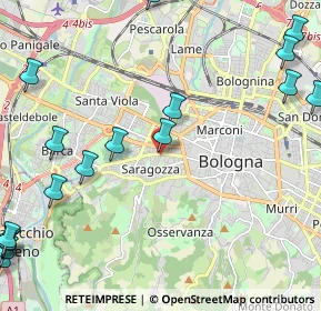 Mappa Via Edoardo Brizio, 40134 Bologna BO, Italia (3.26353)