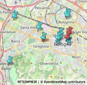 Mappa Via Edoardo Brizio, 40134 Bologna BO, Italia (2.01357)