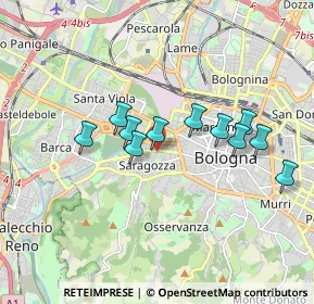 Mappa Via Edoardo Brizio, 40134 Bologna BO, Italia (1.53182)
