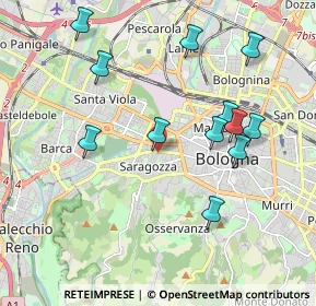 Mappa Via Edoardo Brizio, 40134 Bologna BO, Italia (2.0375)