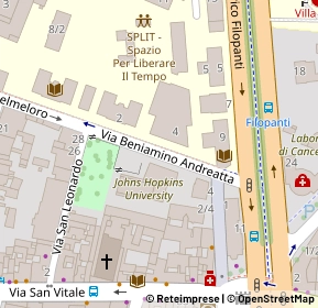 Mappa Via Belmeloro, 40125 Bologna BO, Italia (0.09615)