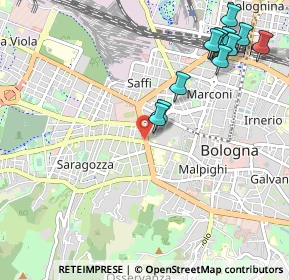 Mappa Tangenziale delle Biciclette, 40122 Bologna BO, Italia (1.2425)