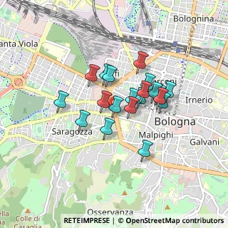 Mappa Viale Vicini Giovanni, 40122 Bologna BO, Italia (0.6525)