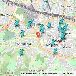 Mappa Tangenziale delle Biciclette, 40122 Bologna BO, Italia (1.152)