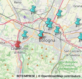 Mappa Tangenziale delle Biciclette, 40122 Bologna BO, Italia (4.89583)