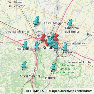 Mappa Tangenziale delle Biciclette, 40122 Bologna BO, Italia (5.64533)