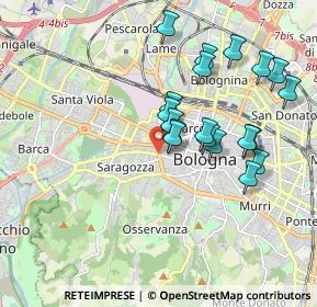 Mappa Tangenziale delle Biciclette, 40122 Bologna BO, Italia (1.75684)