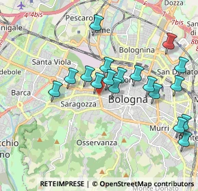 Mappa Tangenziale delle Biciclette, 40122 Bologna BO, Italia (1.91556)