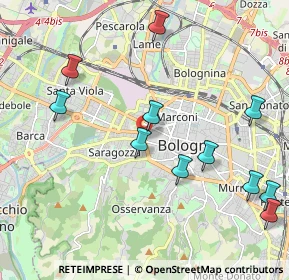 Mappa Tangenziale delle Biciclette, 40122 Bologna BO, Italia (2.36273)