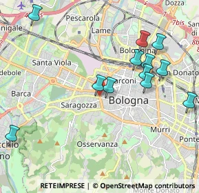 Mappa Tangenziale delle Biciclette, 40122 Bologna BO, Italia (2.21)