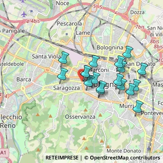 Mappa Tangenziale delle Biciclette, 40122 Bologna BO, Italia (1.65556)