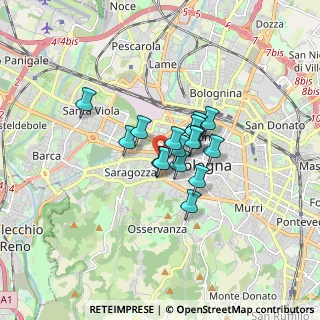 Mappa Tangenziale delle Biciclette, 40122 Bologna BO, Italia (0.98813)