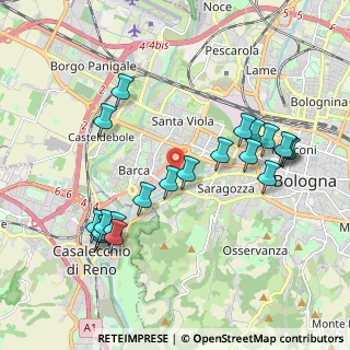 Mappa Via della Certosa, 40133 Bologna BO, Italia (2.0595)