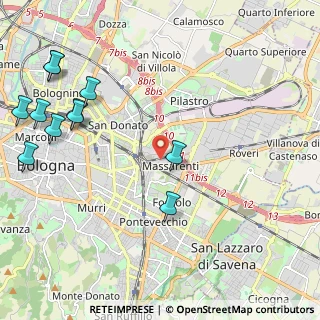 Mappa Via Lorenzo Ghiberti, 40138 Bologna BO, Italia (2.86)