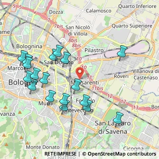 Mappa Via Lorenzo Ghiberti, 40138 Bologna BO, Italia (2.28167)