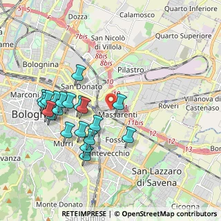 Mappa Via Lorenzo Ghiberti, 40138 Bologna BO, Italia (1.986)