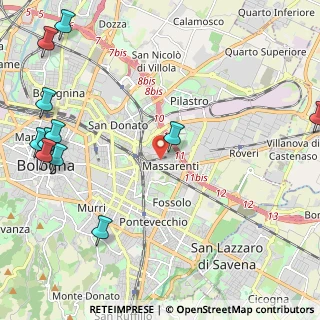 Mappa Via Lorenzo Ghiberti, 40138 Bologna BO, Italia (3.20545)