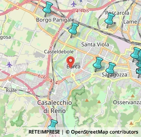 Mappa Via Rinaldo Rigola, 40133 Bologna BO, Italia (3.32929)