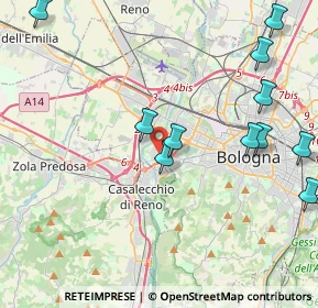 Mappa Via Rinaldo Rigola, 40133 Bologna BO, Italia (4.96)