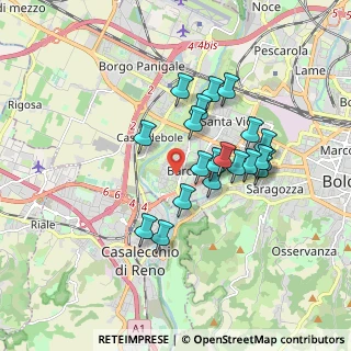 Mappa Via Rinaldo Rigola, 40133 Bologna BO, Italia (1.522)