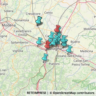 Mappa Via Rinaldo Rigola, 40133 Bologna BO, Italia (9.31105)