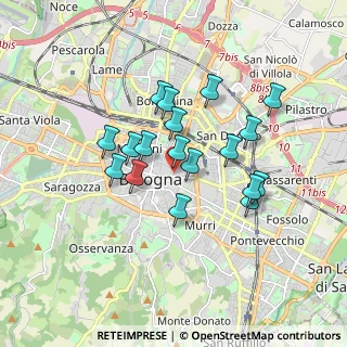 Mappa Via San Vitale, 40126 Bologna BO, Italia (1.46278)