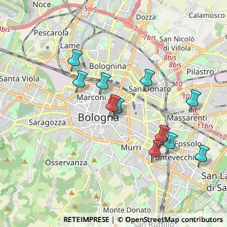 Mappa Via San Vitale, 40126 Bologna BO, Italia (1.86909)