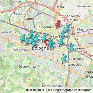 Mappa Via San Vitale, 40126 Bologna BO, Italia (1.48933)