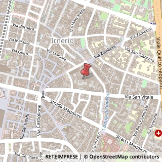 Mappa Via San Vitale, 40, 40125 Bologna, Bologna (Emilia Romagna)