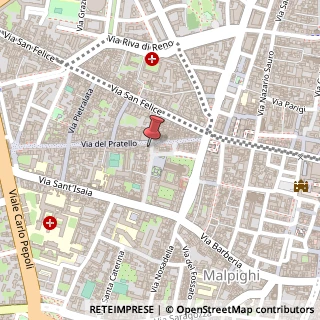 Mappa Via del Borghetto, 3, 40122 Bologna, Bologna (Emilia Romagna)