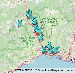 Mappa Via Busa, 16010 Masone GE, Italia (6.518)