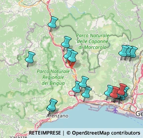 Mappa Via Busa, 16010 Masone GE, Italia (9.4075)