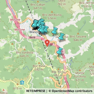 Mappa Via Busa, 16010 Masone GE, Italia (0.85556)