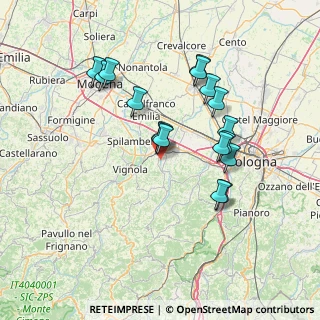 Mappa 40053 Valsamoggia BO, Italia (13.42353)