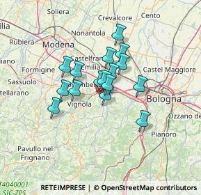 Mappa 40053 Valsamoggia BO, Italia (9.20438)