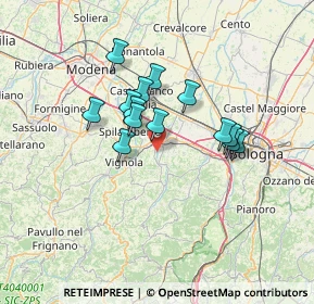 Mappa 40053 Valsamoggia BO, Italia (10.67643)