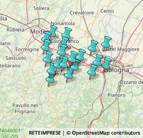 Mappa 40053 Valsamoggia BO, Italia (9.6505)