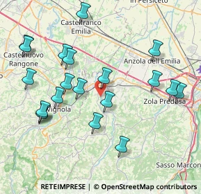 Mappa 40053 Valsamoggia BO, Italia (8.7255)