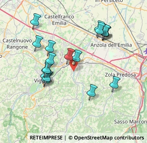 Mappa 40053 Valsamoggia BO, Italia (7.34111)
