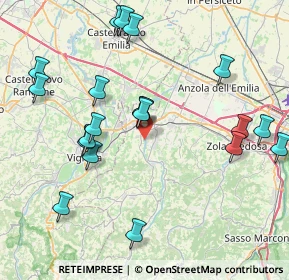 Mappa 40053 Valsamoggia BO, Italia (8.9755)