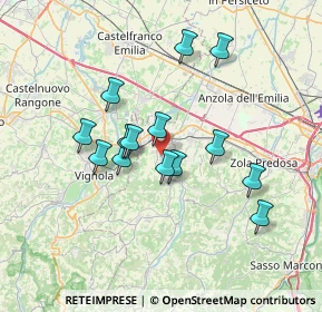 Mappa 40053 Valsamoggia BO, Italia (6.16357)