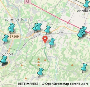 Mappa 40053 Valsamoggia BO, Italia (6.3955)