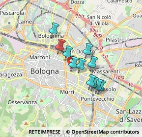 Mappa Via Mario Musolesi, 40138 Bologna BO, Italia (1.24182)